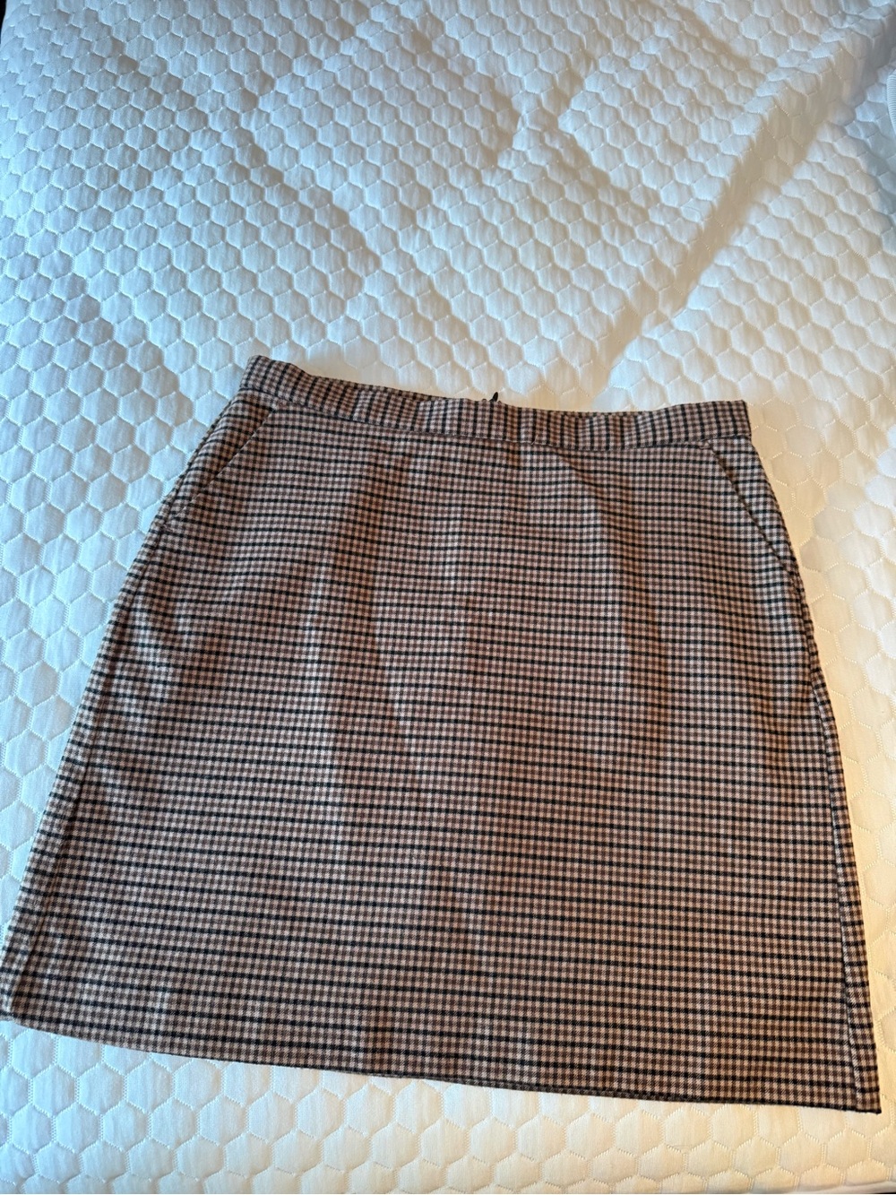 Banana Republic Brown and Black Houndstooth Mini Skirt